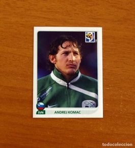 Football Stickers: Eslovenia -Nº 250 Andrej Komac -Mundial South Africa 2010 FIFA World Cup-Panini -Nunca Pegado